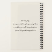 Editable Minimal Journal | Unlock Your Thoughts Notizblock (Rückseite)