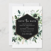 Editable Minimal Romantic Sage Green Wedding Save The Date (Vorderseite)
