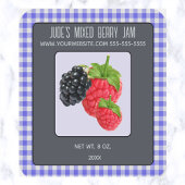 Editable Mixed Berry Quadratischer Aufkleber