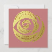 Editable Modern Dusty Rose Bride to Be Party Invit Einladung (Vorderseite)