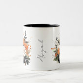 Editable Modern Niedlich Giro Boho Pumpkin Fall Zweifarbige Tasse (Mittel)