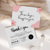 Editable moderne Business danke You Card,