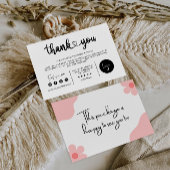 Editable moderne Business danke You Card,