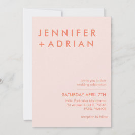 Editable moderne Minimalistische Einladung