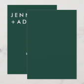 Editable moderne Minimalistische Einladung (Vorne/Hinten)