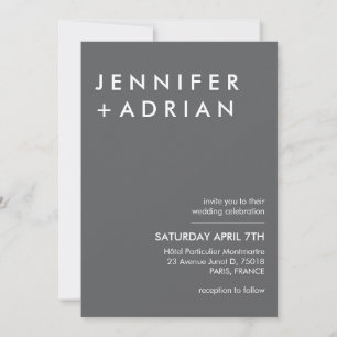 Editable moderne Minimalistische Einladung