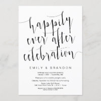 Editable moderne Schwarze Schrift, Hochzeitsfeier