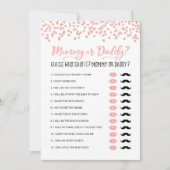 Editable Mommy or Daddy Baby Showgame Card Einladung (Vorderseite)