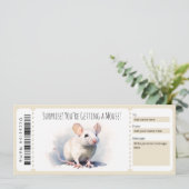 Editable Mouse Gift Certificate für Eidechsenliebh Einladung (Stehend Vorderseite)
