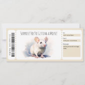 Editable Mouse Gift Certificate für Eidechsenliebh Einladung (Vorderseite)