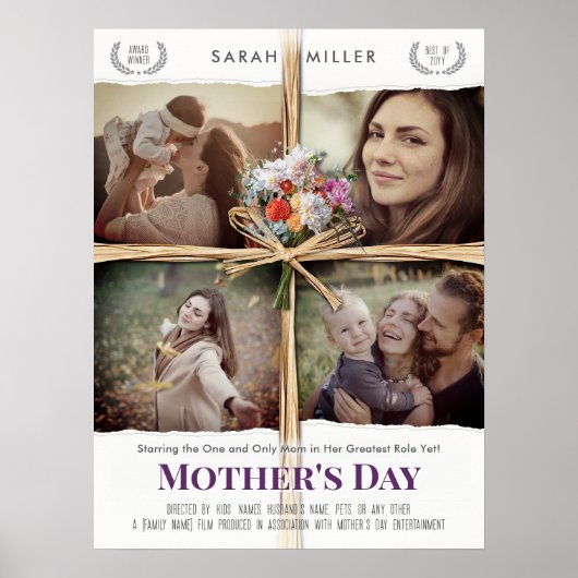 Editable Movie Poster Mothers Day Gift for Mama (Vorne)