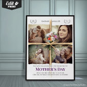 Editable Movie Poster Mothers Day Gift for Mama