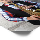 Editable Music Concert Foto Template Poster (Ecke)