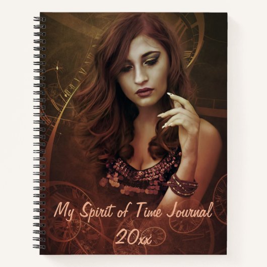 Editable My Spirit of Time Journal Notizblock (Vorderseite)