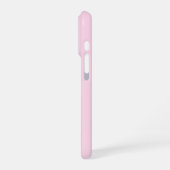 EDITABLE Name Glitzer Bokeh graphit & baby pink iPhone Hülle (Linke Seite)