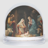 Editable Nativity and Year Schneekugeln (Vorderseite)