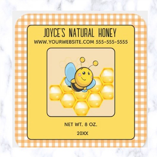 Editable Natural Honey Sticker