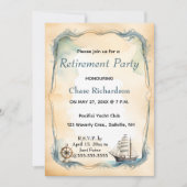 Editable Nautical Sailboat Helm Einladung (Vorderseite)