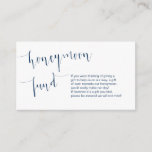 Editable Navy Blue Script, Wedeymoon Fund Begleitkarte<br><div class="desc">Das ist die moderne elegante Romantik Editable,  Navy Blue Kalligrafie Skript,  Wedding Honeymoon Fund Enclosure Card. Sie können die Farben des Schriftartes ändern und Ihre Hochzeitsdetails in den entsprechenden Schriftart / Schrift hinzufügen.#TeeshaDerrick</div>