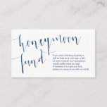 Editable Navy Blue, Wedeymoon Fund Begleitkarte<br><div class="desc">Das ist die moderne elegante Romantik Editable,  Navy Blue Kalligrafie Skript,  Wedding Honeymoon Fund Enclosure Card. Sie können die Farben des Schriftartes ändern und Ihre Hochzeitsdetails in den entsprechenden Schriftart / Schrift hinzufügen.#TeeshaDerrick</div>