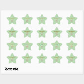 Editable Neutral Baby Shower Star Stickers (Blatt)