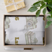 Editable Neutral Baby Shower Tissue Paper Seidenpapier (Geschenk)