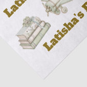 Editable Neutral Baby Shower Tissue Paper Seidenpapier (Detail)