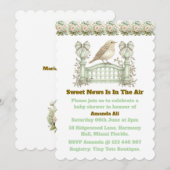 Editable Neutral Vintage Baby Shower Invitation Einladung (Vorne/Hinten)