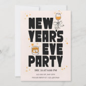 Editable New Year Party Invitation 2026 Einladung (Vorderseite)