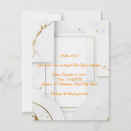 Editable New Year Party Invitation Templates Mitteilungskarte