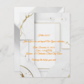 Editable New Year Party Invitation Templates  Mitteilungskarte (Vorne/Hinten)