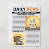 Editable Newspaper Article Template Einladung (Vorderseite)