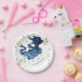 Editable Niedlich Dragon Birthday Pappteller (Party)