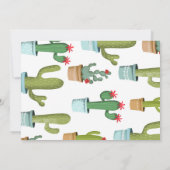 Editable Niedlich Fiesta Birthday Party Foto Einladung (Rückseite)