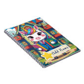 Editable Niedlich Unicorn School Notebook Notizblock (Rechte Seite)