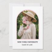 Editable Nursing Graduation Invitation with Photo Einladung (Rückseite)