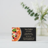 Editable Nutritionist Dietitians Pizza Visitenkarte (Stehend Vorderseite)