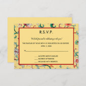 Editable Oriental Chinese Blumenmuster UAWG Car RSVP Karte (Vorne/Hinten)