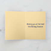 Editable Ornaments and Greenery Christmas Holidays Karte (Innenseite)