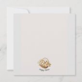 Editable Ostersonnige Einladung (Rückseite)