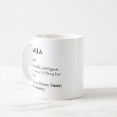 Editable Pamela name definition, custom name Kaffeetasse (Vorderseite Links)