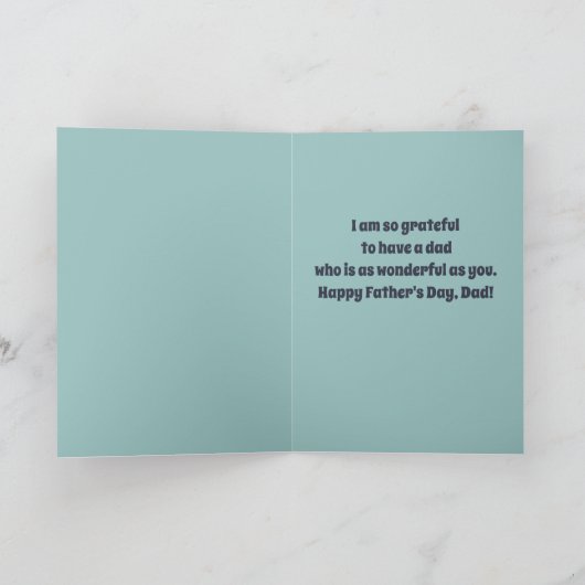 Editable Panda Bären and Cub Vathers Day Card Karte (Innenseite)