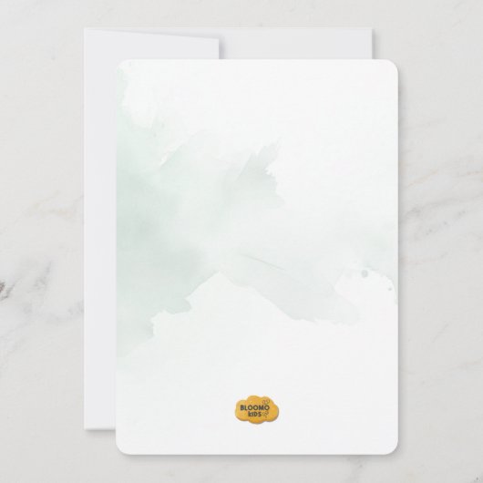 Editable Panda Erster Geburtstag Einladung (Rückseite)