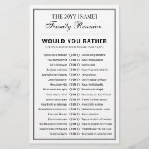 Editable Party Games Fuddles Family Wiedersehen