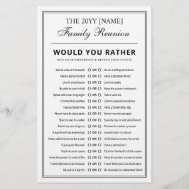 Editable Party Games Fuddles Family Wiedersehen Flyer