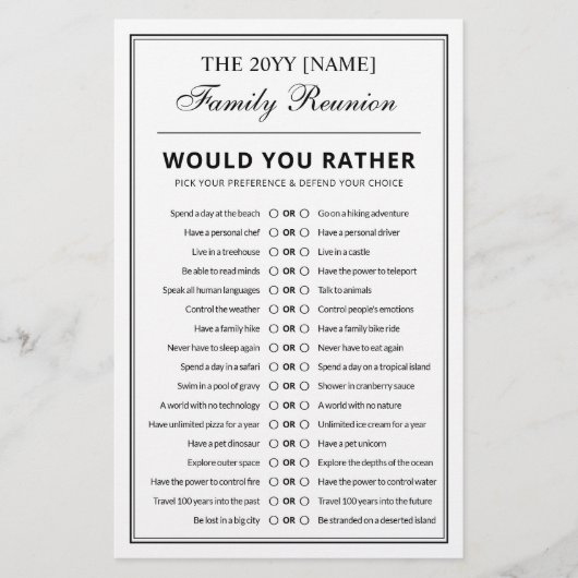 Editable Party Games Fuddles Family Wiedersehen Flyer (Vorne)