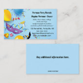 Editable Party Rentals Visitenkarte (Vorne/Hinten)