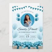 Editable Party Template Geburtstag Einladung (Vorne/Hinten)