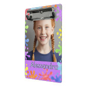 Editable Pastel Splash Custom Photo alessandra Mini Klemmbrett (Gewinkelt2)