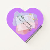 Editable Pastel Splash cute Custom Photo Frame Notizblock (Rückseite)